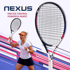 SALYWEE Nexus SY1110 Aluminum Carbon Tennis Racquet 293g Unstrung 16×19 String Pattern 50-55lbs Tension Beginner Recreational Tennis Racket