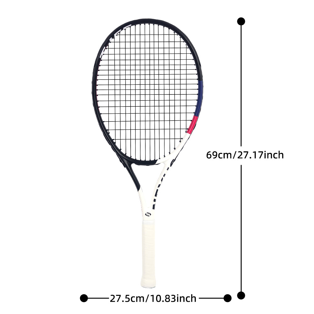 SALYWEE Nexus SY1110 Aluminum Carbon Tennis Racquet 293g Unstrung 16×19 String Pattern 50-55lbs Tension Beginner Recreational Tennis Racket