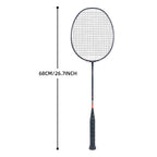 SALYWEE NOVA2.0 Offensive Badminton Racket 5U Ultra‑Light, T700+30T High‑Rigidity Carbon Fiber, 300±5mm Balance, 6.8mm Ultra‑Thin Shaft, 28‑32LBS, 76 String Holes
