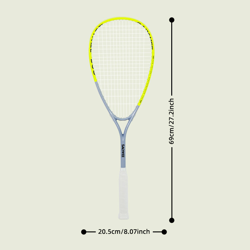 SALYWEE GEMINISR Squash Racket With Swivel & Acoustic Line Hole Spin Shaft Design High Spin Competitive Squash Racket