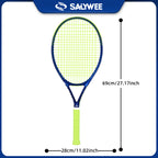 Raqueta de tenis SALYWEE Blue Leap SY1115 | 345 g 330 mm Punto de equilibrio Marco duradero para entrenamientos y partidos al aire libre