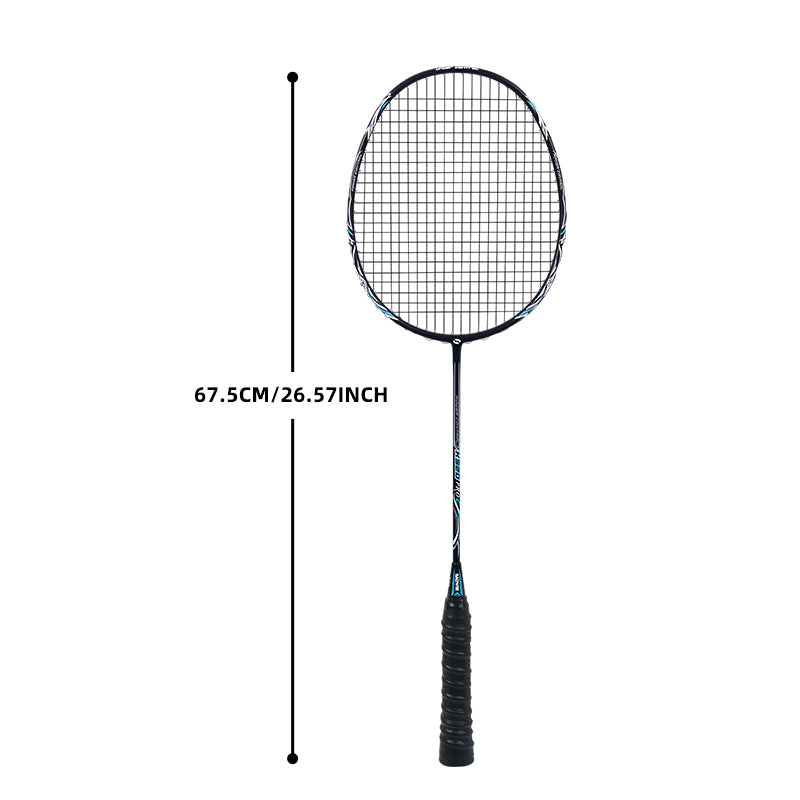 SALYWEE K520 PRO Speed‑Type Full Carbon Fiber Badminton Racket 4U, 26‑30LBS Tension, 295±5mm Balance Point, 675±5mm Length, White & Black Color Options