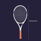 SALYWEE POWER 2.0 & POWER 100 Carbon Composite Tennis Racket | 285g 16×19 Pre-Strung Adult Racquet