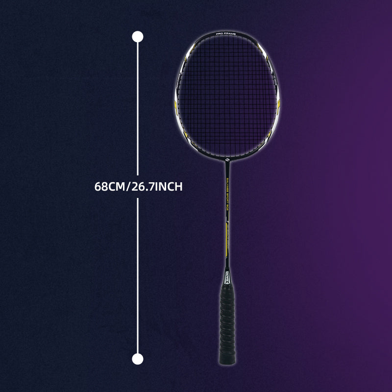 SALYWEE HERTZ SY902 Flexible 24T Shaft Badminton Racket Efficient Power Storage & Release Maximize Hitting Force for Adult Players