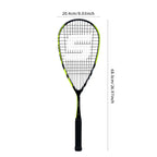 SALYWEE EAGLE Pro Squash Racket Full Carbon Fiber Pre-Strung Balanced Frame for Intermediate & Advanced Players