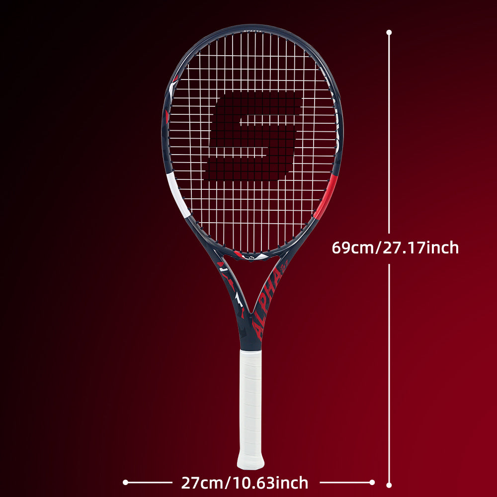 SALYWEE ALPHA SY1111 Tennisschläger Vollcarbon 273g unbesaitet 16×19 Saitenbild 50-60LBS Spannung Freizeitschläger