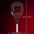 SALYWEE ALPHA SY1111 Tennisschläger Vollcarbon 273g unbesaitet 16×19 Saitenbild 50-60LBS Spannung Freizeitschläger
