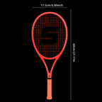 SALYWEE LITE·NEON SY1113 Gradient Fluorescent Orange Tennis Racket 16×19 String Pattern 330mm Balance Composite Carbon Tennis Racquet