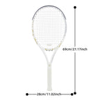 SALYWEE EXPLORER SY1119 Carbon Fiber Tennis Racket | 260g 102in² 16×19 Pre-Strung Adult Racquet