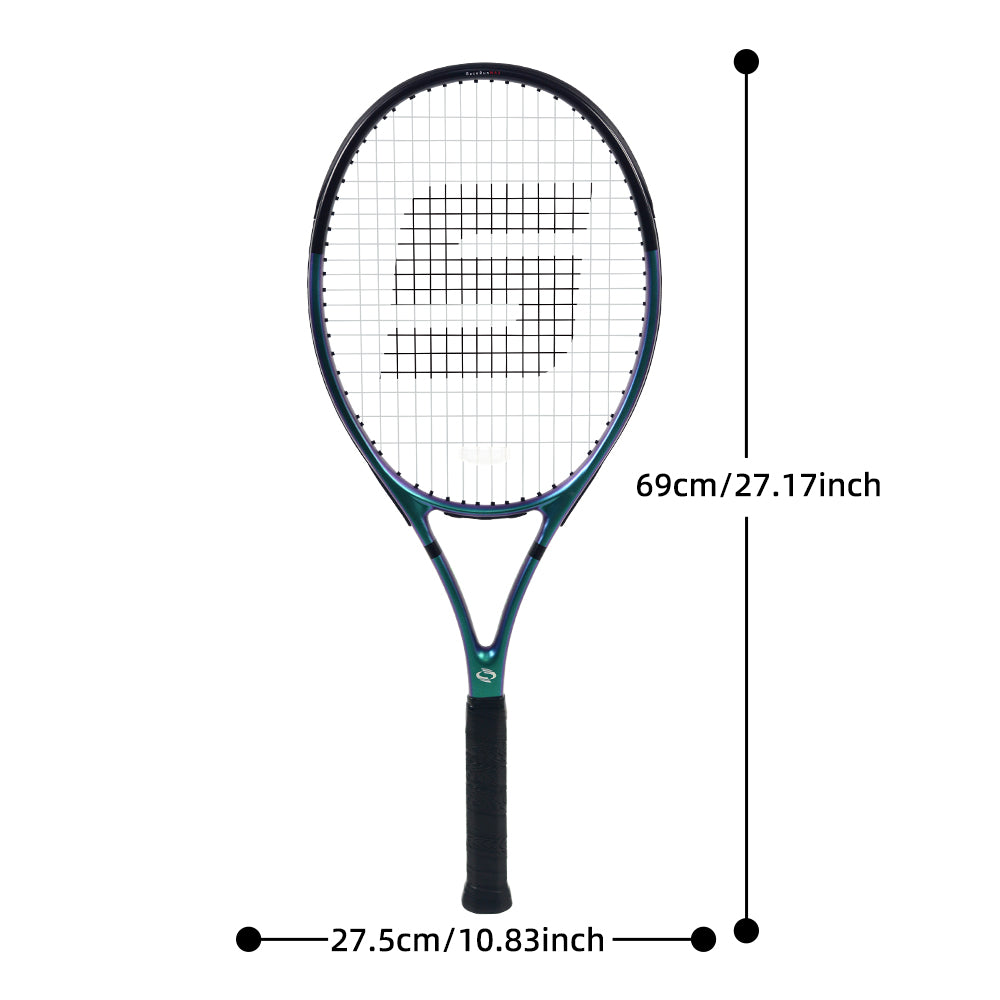 SALYWEE RACERUN MAX SY1117MAX Tennis Racket | Aluminum Carbon 295g 102in² 16×19 Pre-Strung Adult Racquet