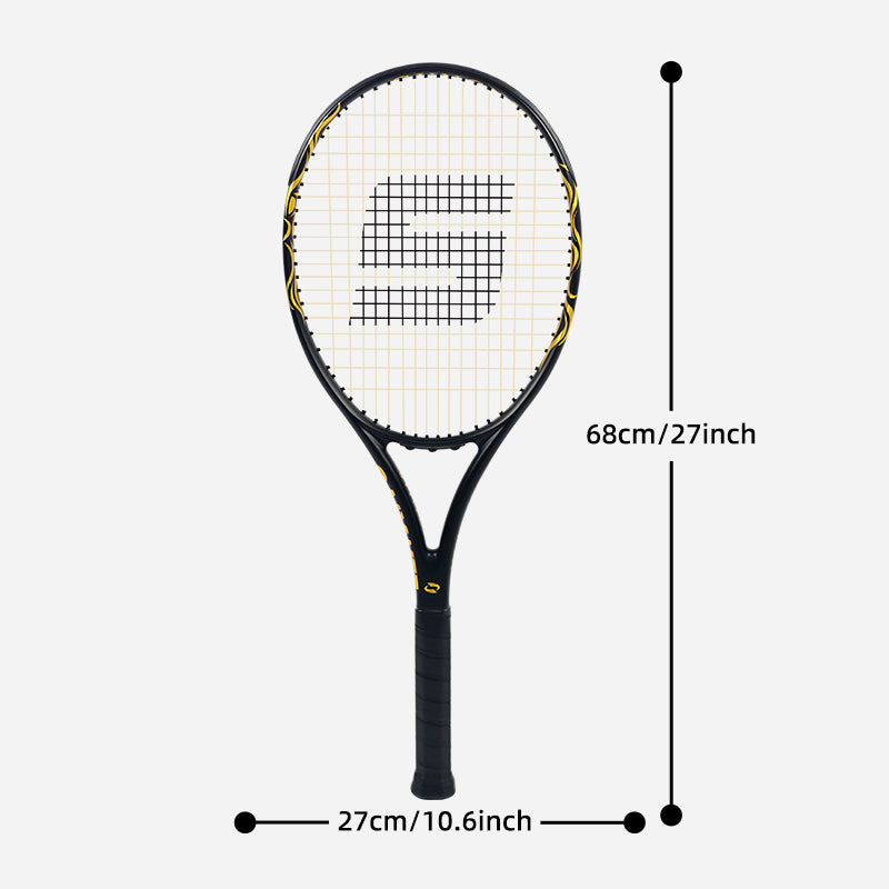 SALYWEE SY1114 Gungnir Mjolnir Pro Tennis Racket Full Carbon Frame Pre-Strung 102 sq.in for Recreational & Intermediate Players