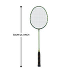 SALYWEE TWIST SY909 Pre‑Strung Full Carbon Fiber Badminton Racket 75±5g, 290±5MM Balance, 675±5MM Length for Daily Training & Competition