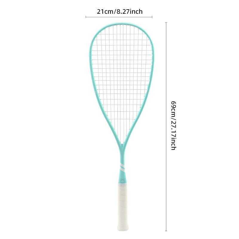 SALYWEE Olivia2.0 Full Carbon Squash Racket SY1028 69cm Length 21cm Width Light‑Weight Indoor Training Squash Racket