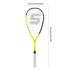 SALYWEE AURA SY1026 Full Carbon Squash Racquet 140g Unstrung 14×18 String Pattern 692mm Length Recreational Squash Racket