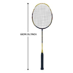 SALYWEE SY904 Golden Dragon Fire Phoenix Badminton Racket T800+30T Carbon Fabric 4U High Tension 26‑35LBS Powerful Smash Competitive Racket