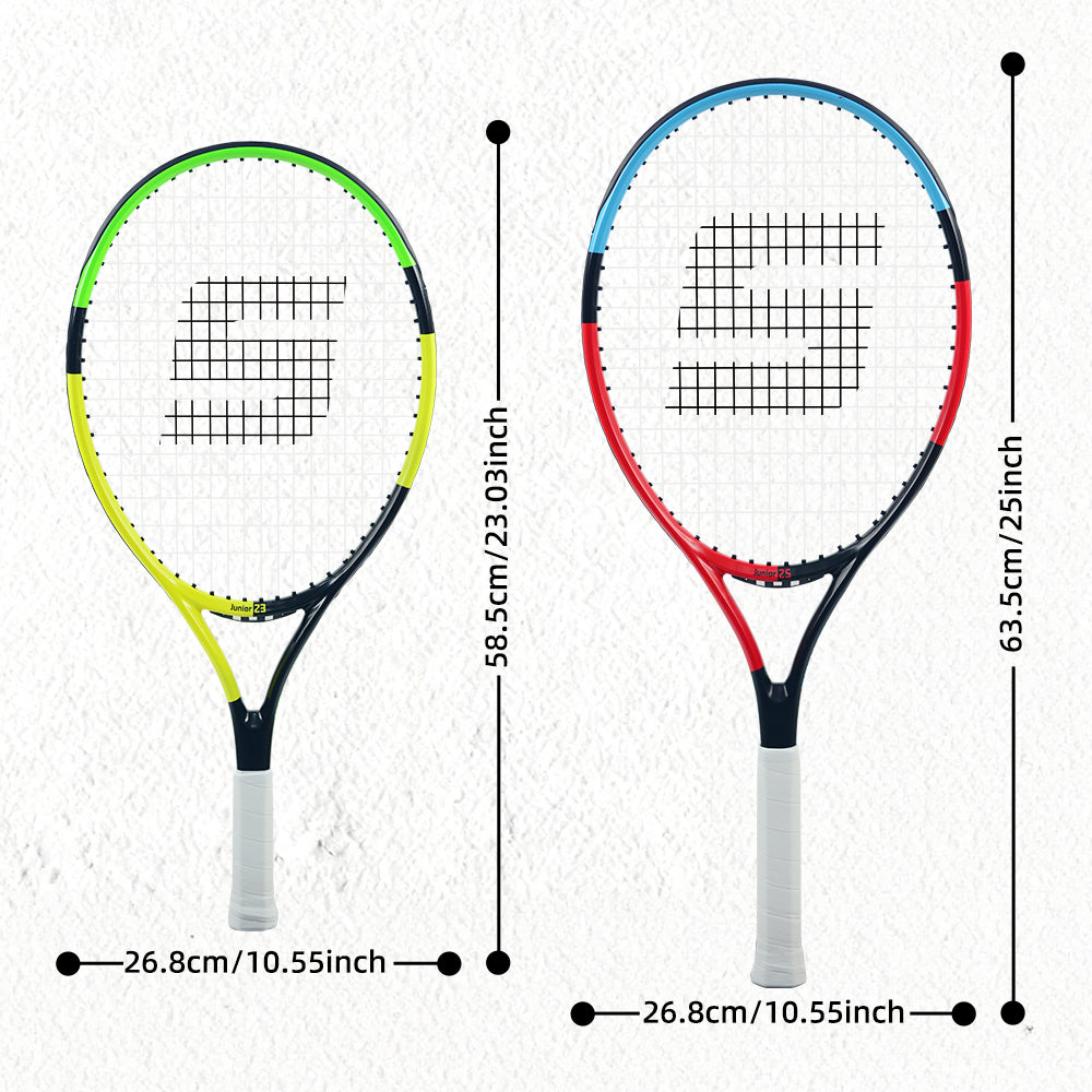 SALYWEE Children Tennis Racket Aluminum-Carbon Frame 4 Sizes Optional Lightweight For Kids Height Matching Training Use