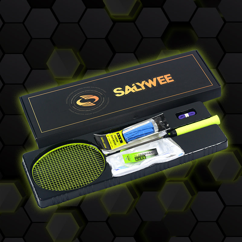 SALYWEE Sharp・Feather Head‑Heavy Offensive Badminton Racket 305±3mm Balance Point 6U Light Weight, T700+30T Carbon For Powerful Smash Shots