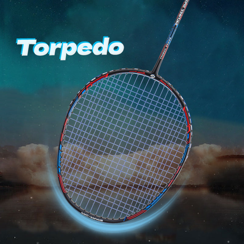 SALYWEE Torpedo SY901 Pre‑Strung Carbon Badminton Racket Lightweight Full‑Size Frame for Backyard & Weekend Recreational Badminton Games
