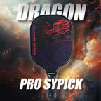SALYWEE Dragon Print Pickleball Paddle 40×19.8cm Size 12mm Thickness 228±5g Unstrung Recreational Pickleball Racquet