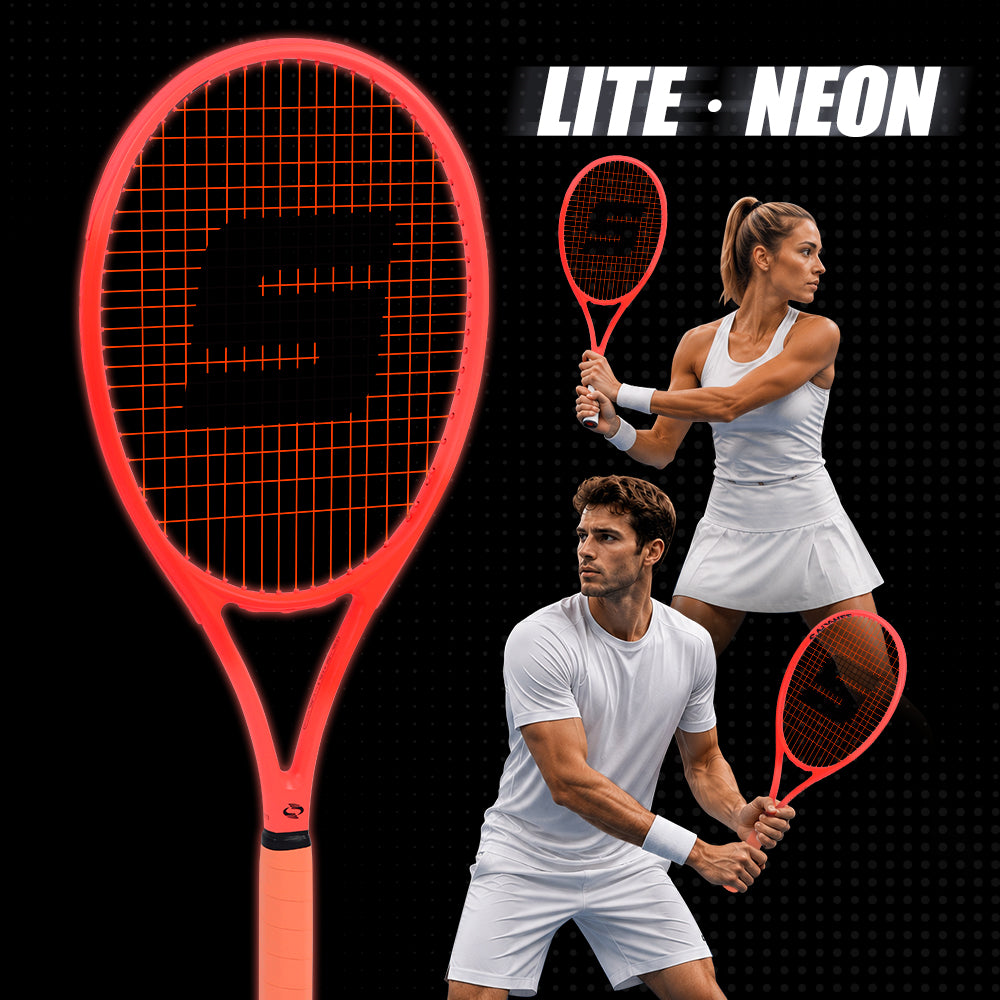SALYWEE LITE·NEON SY1113 Gradient Fluorescent Orange Tennis Racket 16×19 String Pattern 330mm Balance Composite Carbon Tennis Racquet