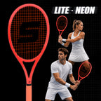 SALYWEE LITE·NEON SY1113 Gradient Fluorescent Orange Tennis Racket 16×19 String Pattern 330mm Balance Composite Carbon Tennis Racquet