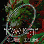 SALYWEE TWIST SY909 Pre‑Strung Full Carbon Fiber Badminton Racket 75±5g, 290±5MM Balance, 675±5MM Length for Daily Training & Competition