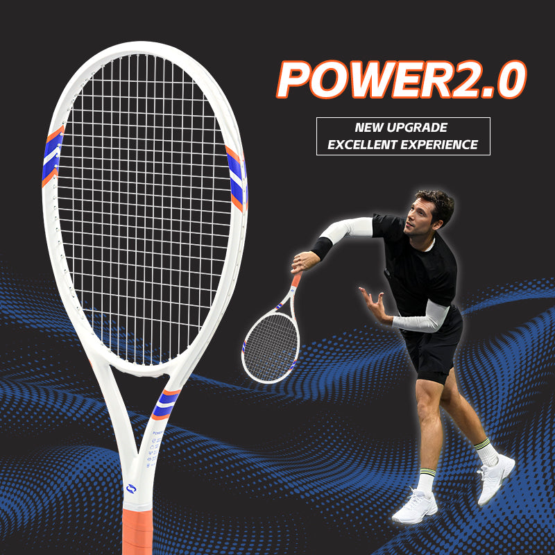SALYWEE POWER 2.0 & POWER 100 Carbon Composite Tennis Racket | 285g 16×19 Pre-Strung Adult Racquet