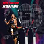 SALYWEE ALPHA SY1111 Tennisschläger Vollcarbon 273g unbesaitet 16×19 Saitenbild 50-60LBS Spannung Freizeitschläger