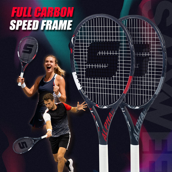 SALYWEE ALPHA SY1111 Full Carbon Tennis Racquet 273g Unstrung 16×19 String Pattern 50-60LBS Tension Recreational Tennis Racket