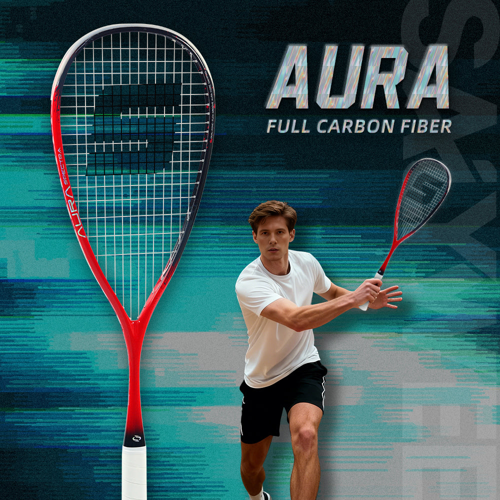 SALYWEE AURA SY1026 Full Carbon Squash Racquet 140g Unstrung 14×18 String Pattern 692mm Length Recreational Squash Racket