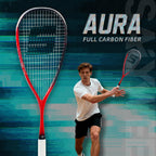 SALYWEE AURA SY1026 Full Carbon Squash Racquet 140g Unstrung 14×18 String Pattern 692mm Length Recreational Squash Racket