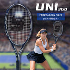 SALYWEE UNI360 Tennis Racket T800 Carbon Fiber 105in² Head 16×19 String Pattern Stable Control for Intermediate Adult Players