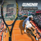 SALYWEE SY1114 Gungnir Mjolnir Pro Tennis Racket Full Carbon Frame Pre-Strung 102 sq.in for Recreational & Intermediate Players