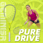 SALYWEE GEMINISR Squash Racket With Swivel & Acoustic Line Hole Spin Shaft Design High Spin Competitive Squash Racket