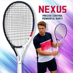 SALYWEE Nexus SY1110 Aluminum Carbon Tennis Racquet 293g Unstrung 16×19 String Pattern 50-55lbs Tension Beginner Recreational Tennis Racket