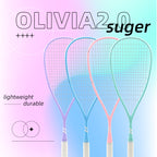 SALYWEE Olivia2.0 Full Carbon Squash Racket SY1028 69cm Length 21cm Width Light‑Weight Indoor Training Squash Racket