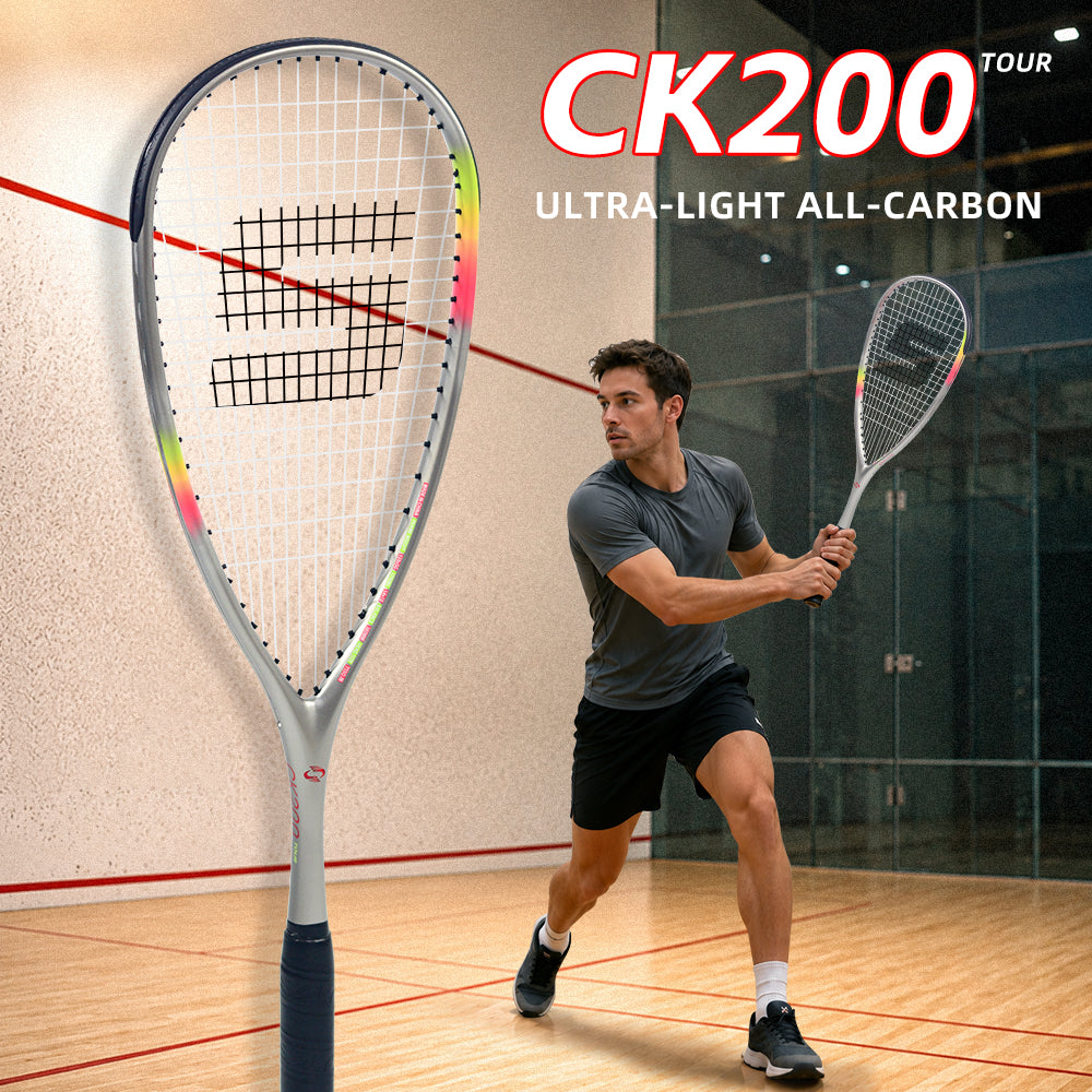 SALYWEE CK200 SY1025 Squash Racket T800 Carbon Fiber 139±5g Unstrung 360mm Balance Point Professional Training Squash Racket