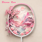 SALYWEE Blossom Rain SY905 Badminton Racket Composite Carbon 5U Light‑Weight Elegant Floral Frame Blue Purple Red Pink For Women Players