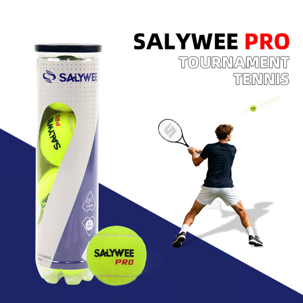 SALYWEE PRO Professional Tennis Balls 4 Count Pressurized Can All‑Court Suitable for Match & Daily Training Sessions