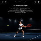 SALYWEE LITE·NEON SY1113 Gradient Fluorescent Orange Tennis Racket 16×19 String Pattern 330mm Balance Composite Carbon Tennis Racquet