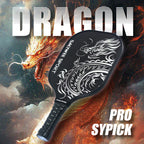 SALYWEE Dragon Print Pickleball Paddle 40×19.8cm Size 12mm Thickness 228±5g Unstrung Recreational Pickleball Racquet