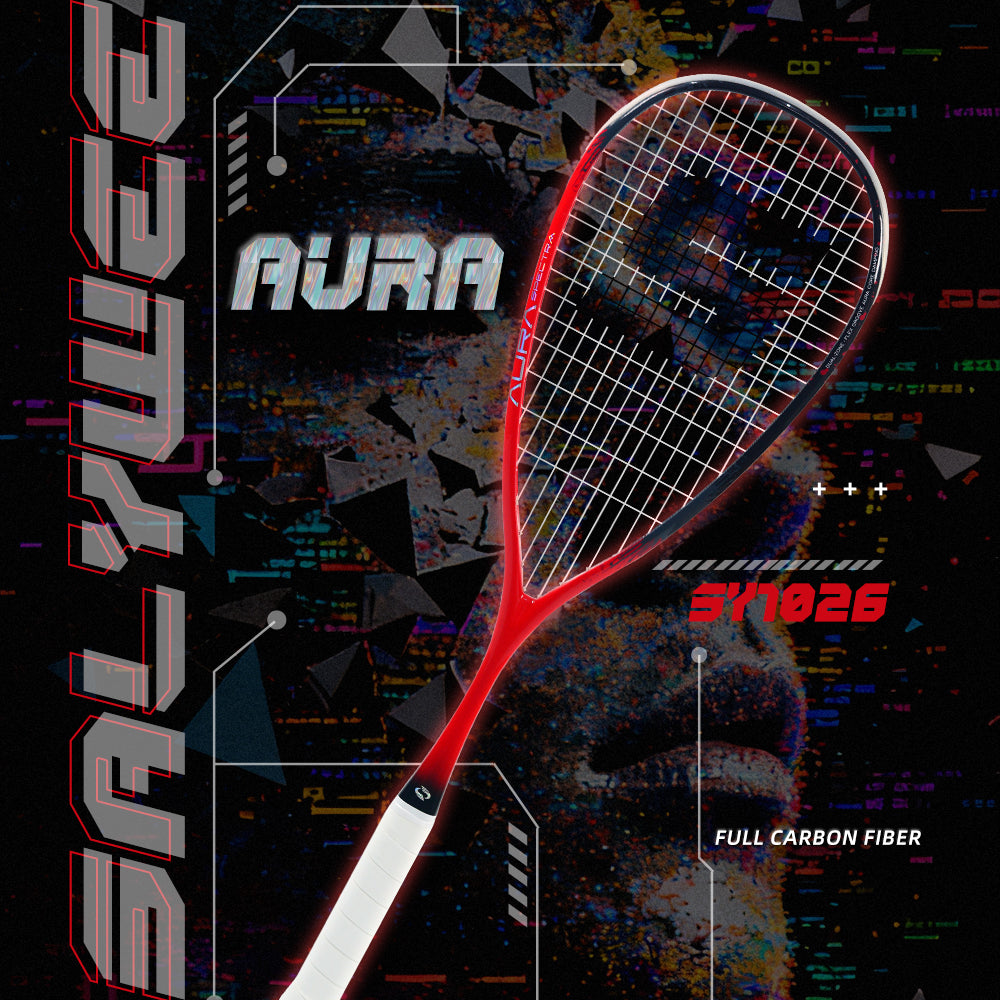 SALYWEE AURA SY1026 Full Carbon Squash Racquet 140g Unstrung 14×18 String Pattern 692mm Length Recreational Squash Racket