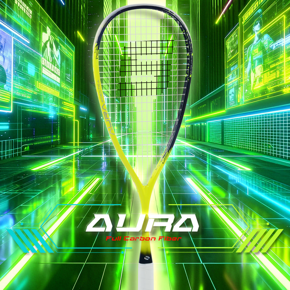 SALYWEE AURA SY1026 Full Carbon Squash Racquet 140g Unstrung 14×18 String Pattern 692mm Length Recreational Squash Racket