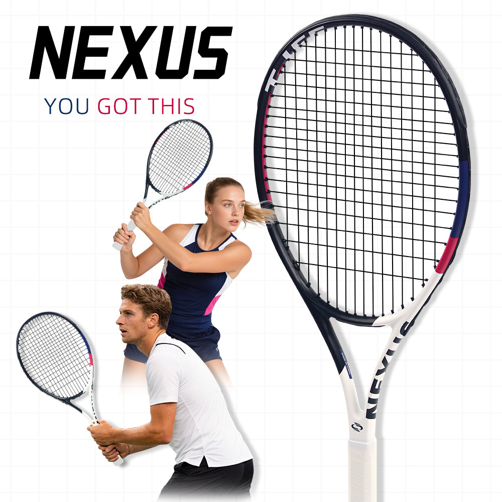 SALYWEE Nexus SY1110 Aluminum Carbon Tennis Racquet 293g Unstrung 16×19 String Pattern 50-55lbs Tension Beginner Recreational Tennis Racket