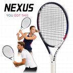 SALYWEE Nexus SY1110 Aluminum Carbon Tennis Racquet 293g Unstrung 16×19 String Pattern 50-55lbs Tension Beginner Recreational Tennis Racket