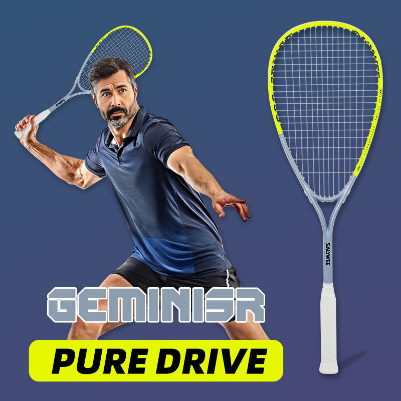 SALYWEE GEMINISR Squash Racket With Swivel & Acoustic Line Hole Spin Shaft Design High Spin Competitive Squash Racket