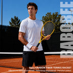 SALYWEE BABOBEE SY1118 Carbon Fiber Tennis Racket | 265g 102in² 16×19 Pre-Strung Adult Racquet