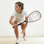 SALYWEE EAGLE Pro Squash Racket Full Carbon Fiber Pre-Strung Balanced Frame for Intermediate & Advanced Players