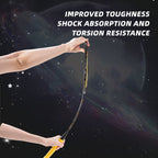 SALYWEE Torpedo SY901 Pre‑Strung Carbon Badminton Racket Lightweight Full‑Size Frame for Backyard & Weekend Recreational Badminton Games