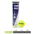 SALYWEE PRO Professional Tennis Balls 4 Count Pressurized Can All‑Court Suitable for Match & Daily Training Sessions